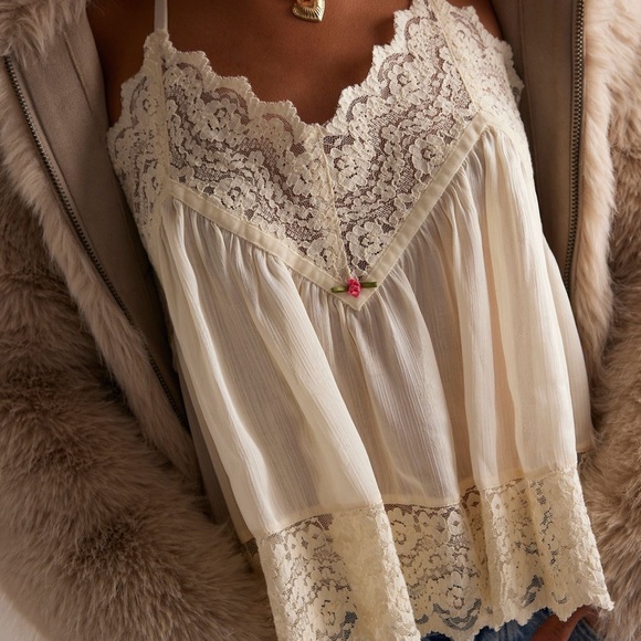 Free People Tops - Fiona Satin Cami